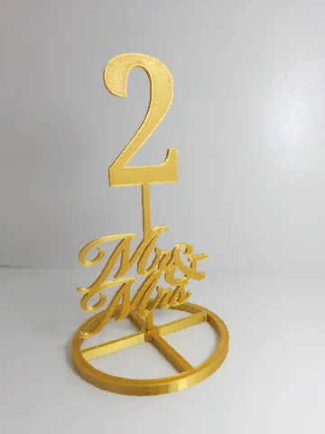 WEDING TABLE NUMBERS