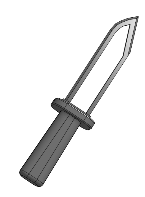 hollow combat knife