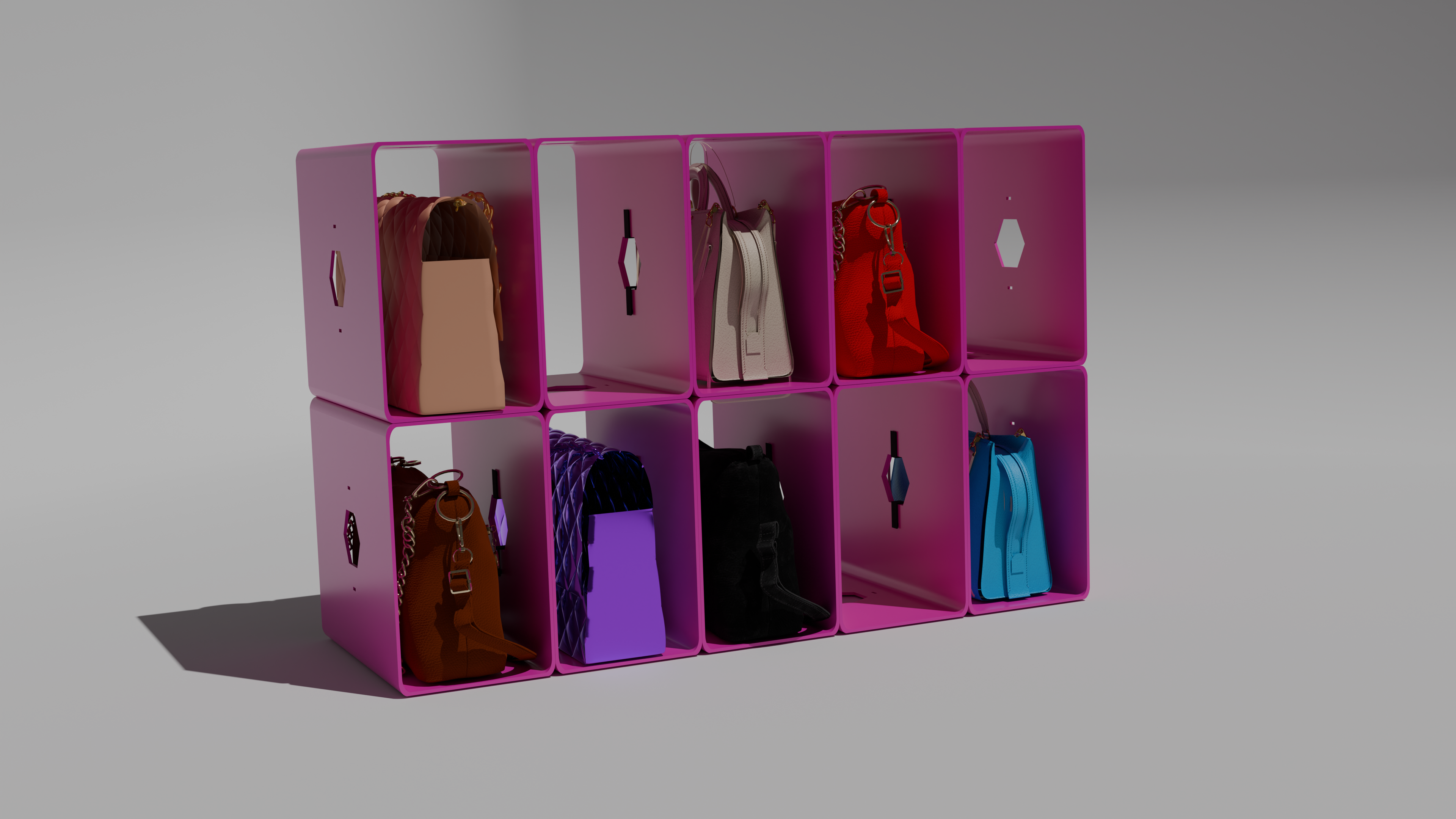 Modular Bag Storage Box System