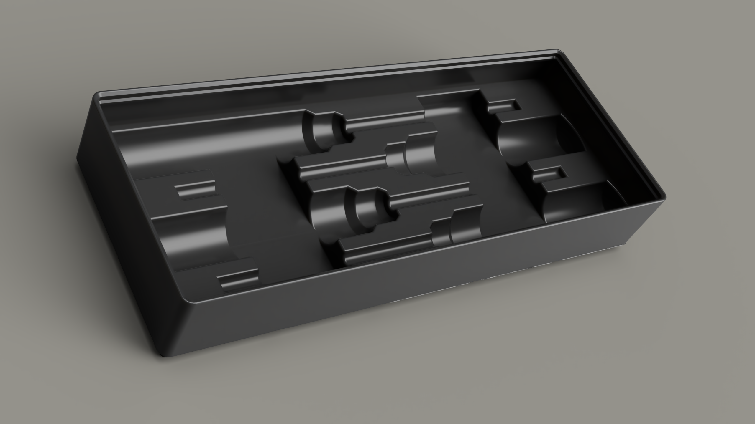 Gridfinity Precision Hex Key bin - extended and filleted.