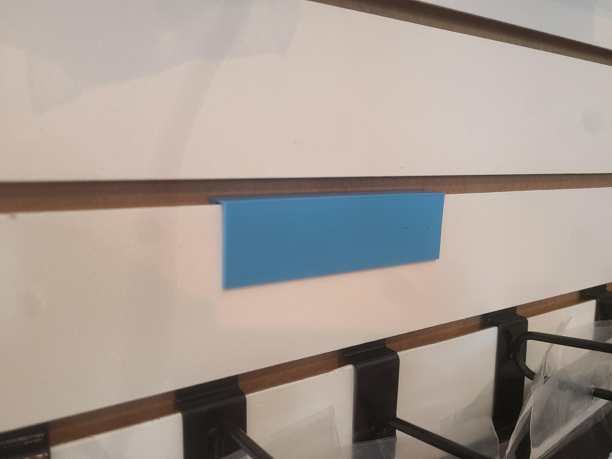Slatwall Price Tag Holder by bandman_22 Download free STL model