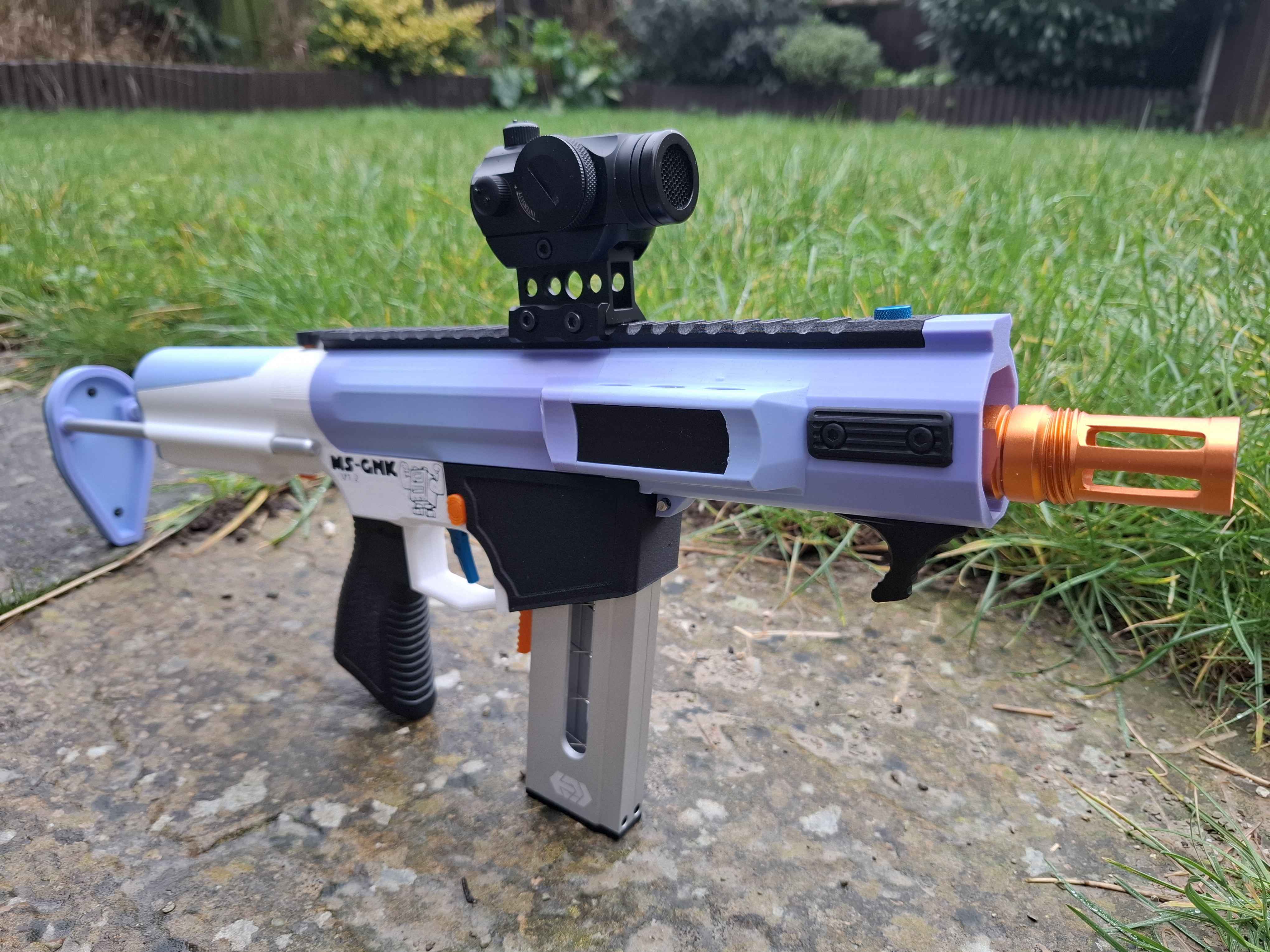MS-GnK: Dual Stage Brushless, Solenoid powered, Nerf Blaster, with a Milsim twist UPDATED V1.2
