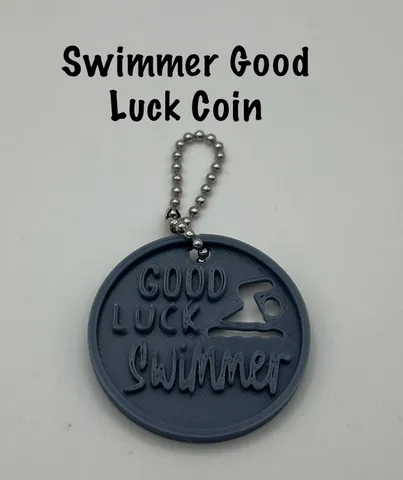 Swimmer Good Luck Coin