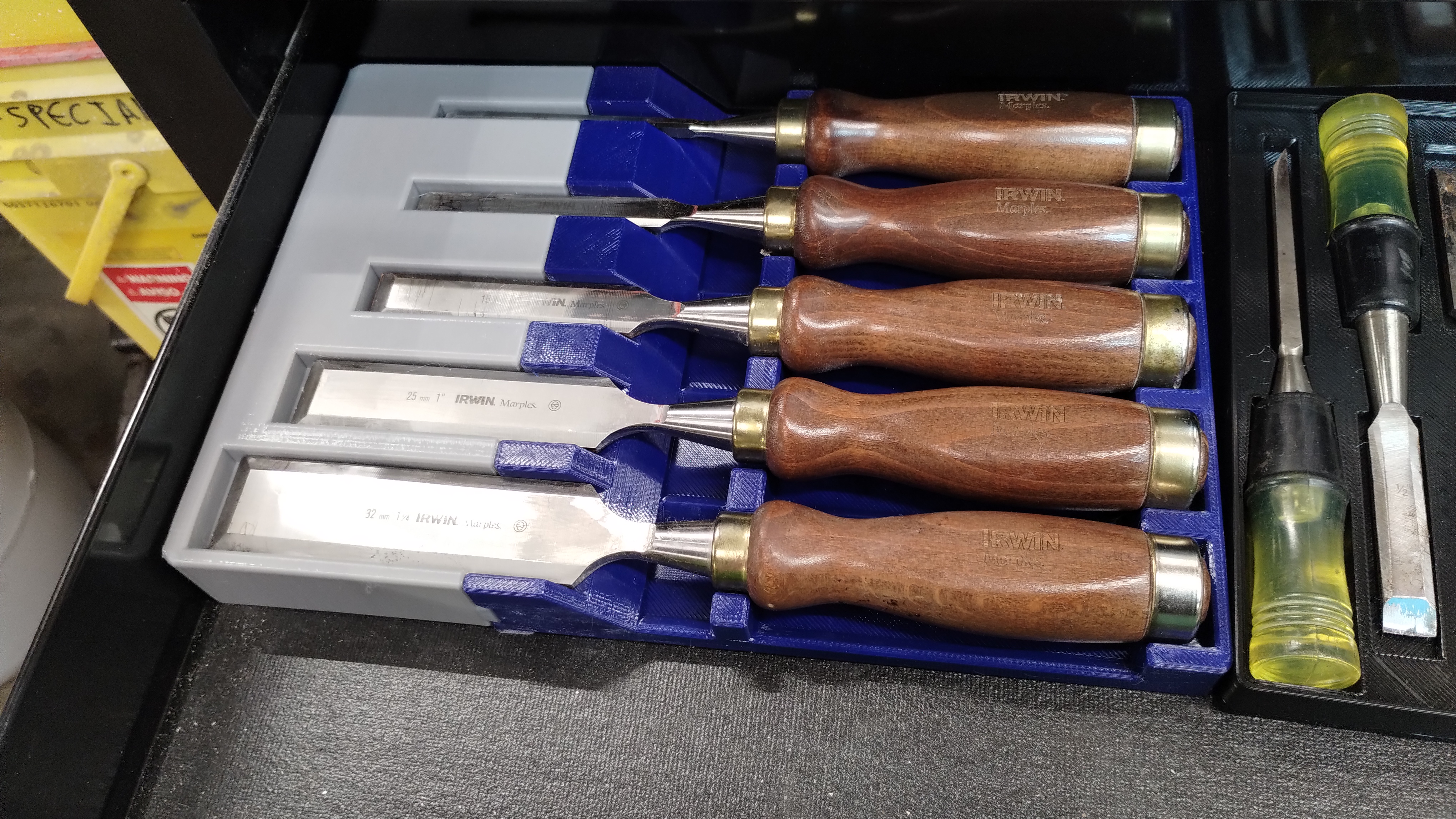 Irwin Marples chisel tray