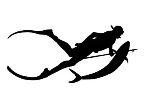 spearfishing wall decor