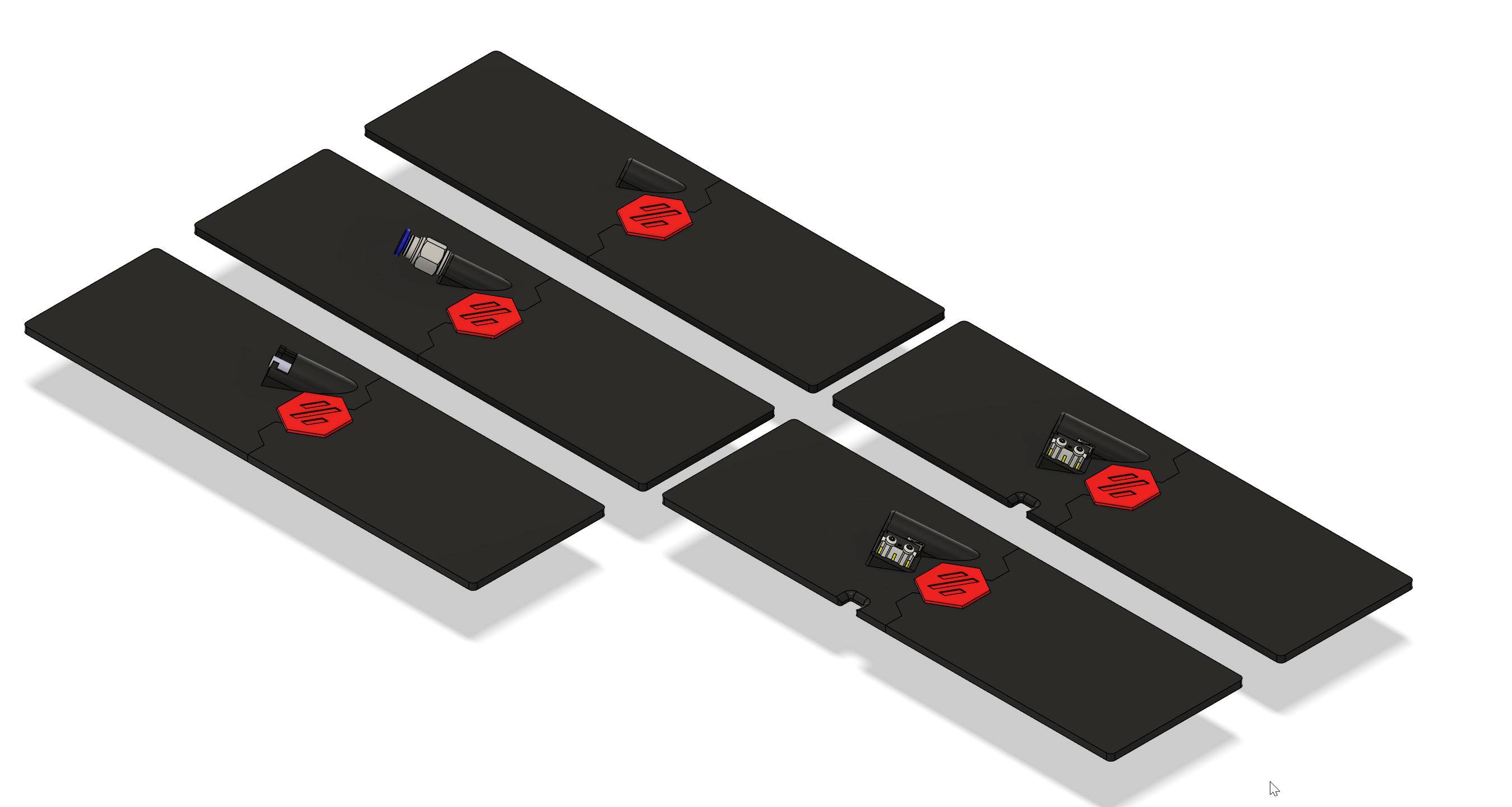 V0 Upper-Rear Bowden Inlet (URBI) for Voron V0 - Split Files