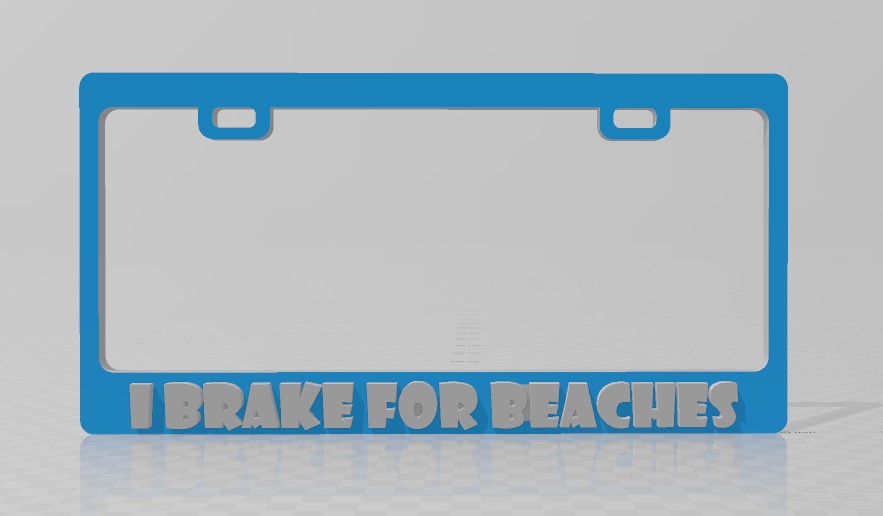 I BRAKE FOR BEACHES