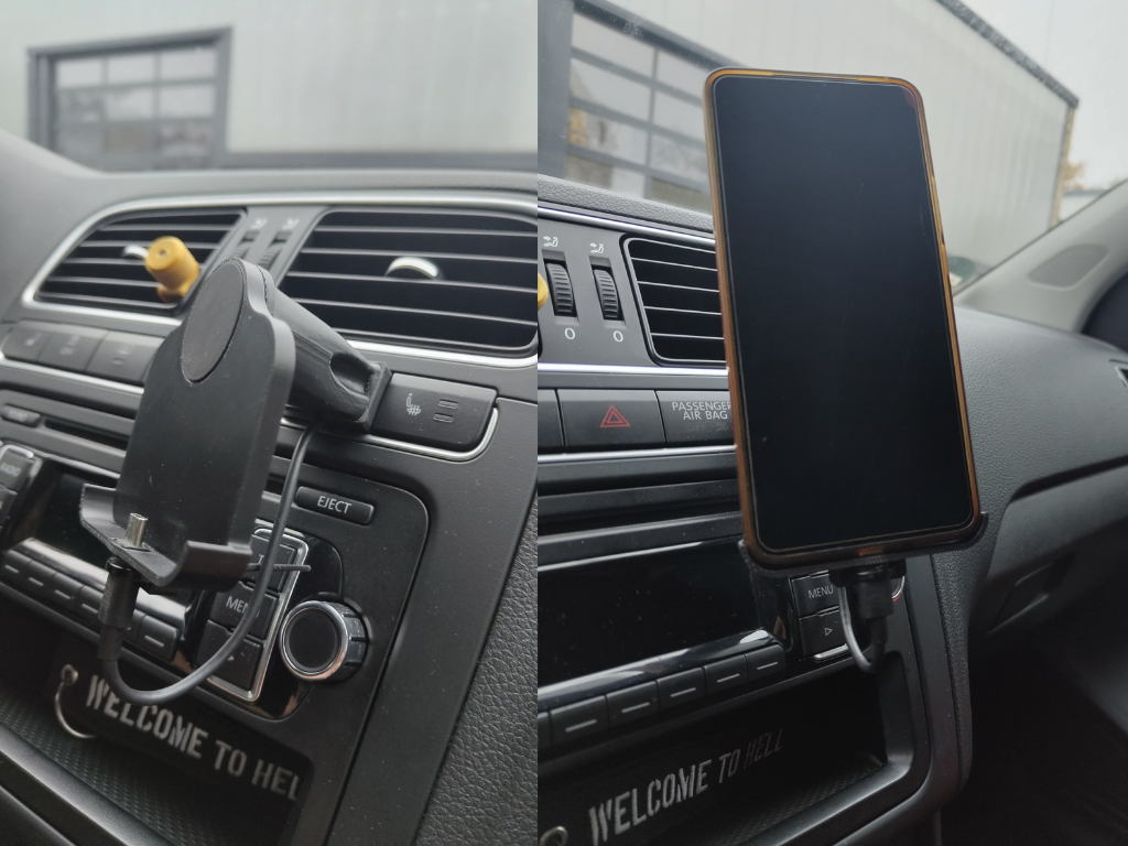 Magnetic Phoneholder VW Polo 6R dashboard button