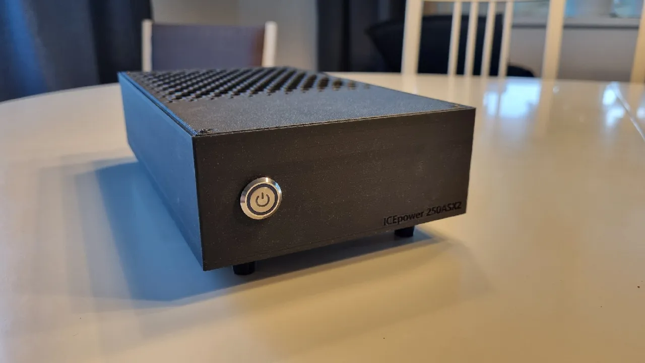 Ghentaudio ASX250-SR(B) DIY Case Kit For ICEpower 250ASX2 | With Pre-Made Wires