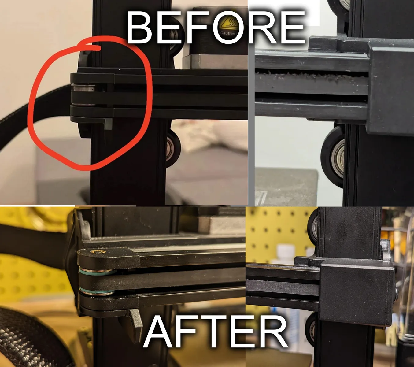 Ender 3 V3 SE KE Belt Rub Fix