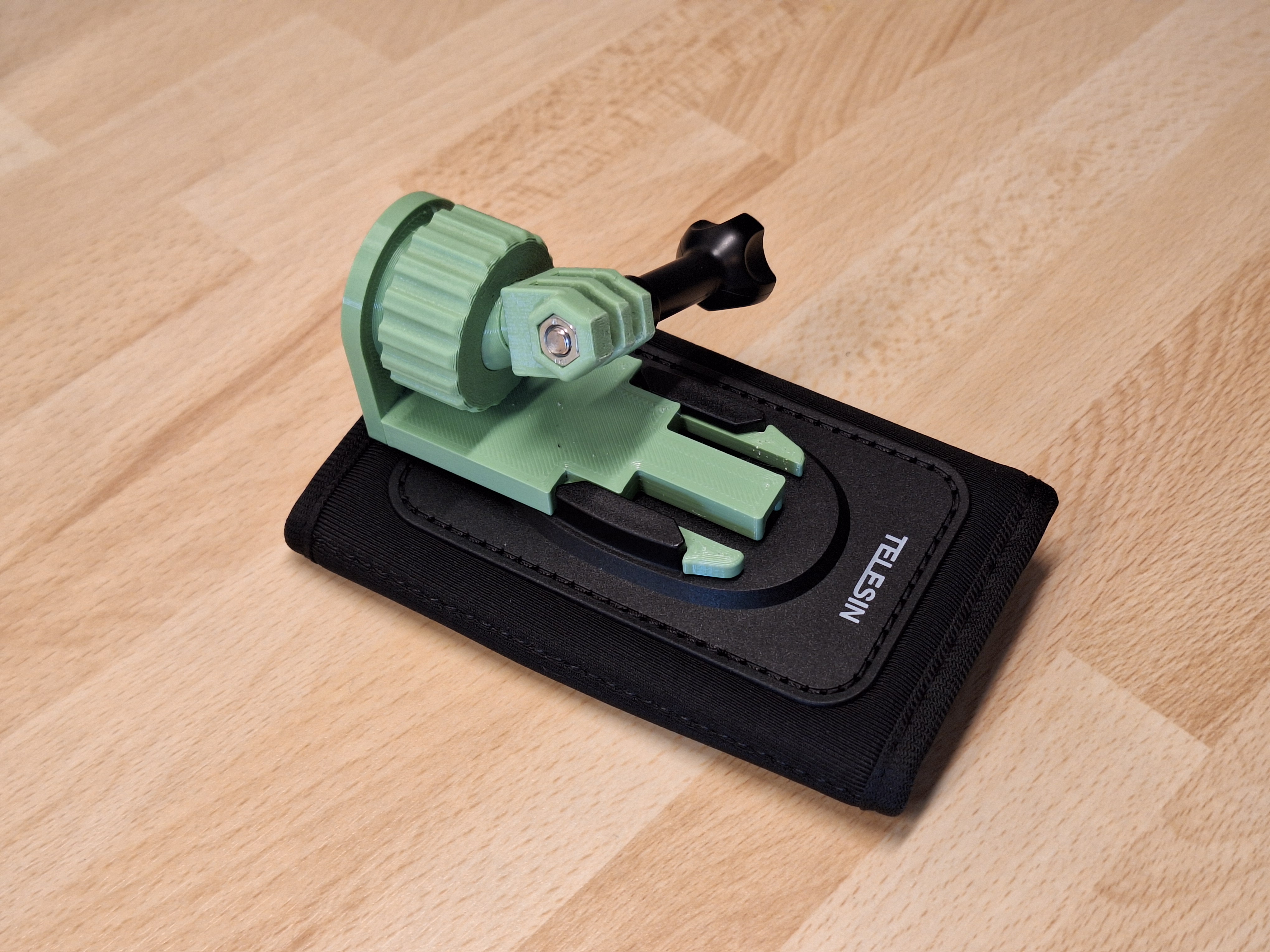 Quickadjust ball joint for action cam on belt or strap by HD_Creator