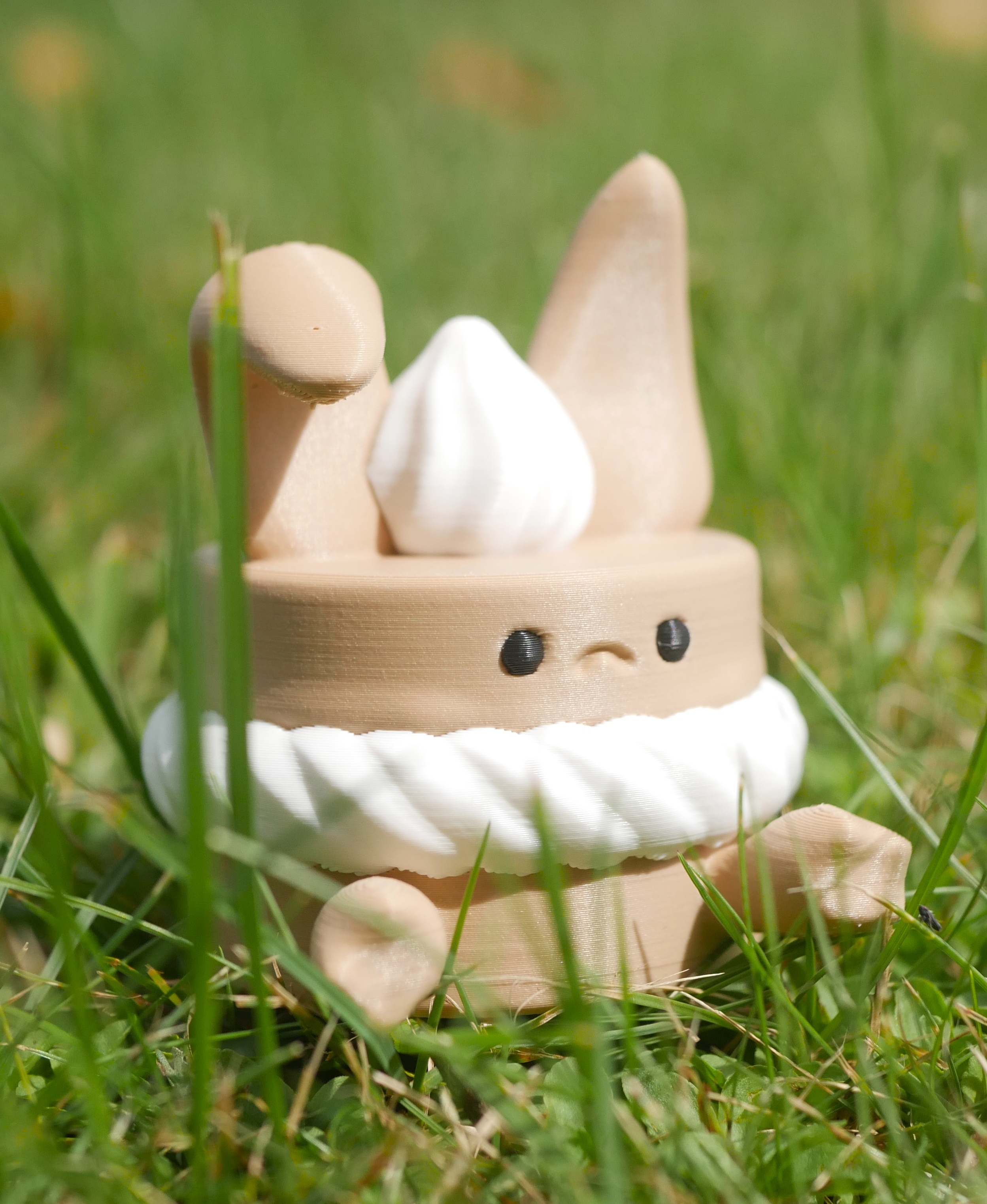 Cute Simple Cake Rabbit with Cream | Cream Bunny Cake by K8Design ...