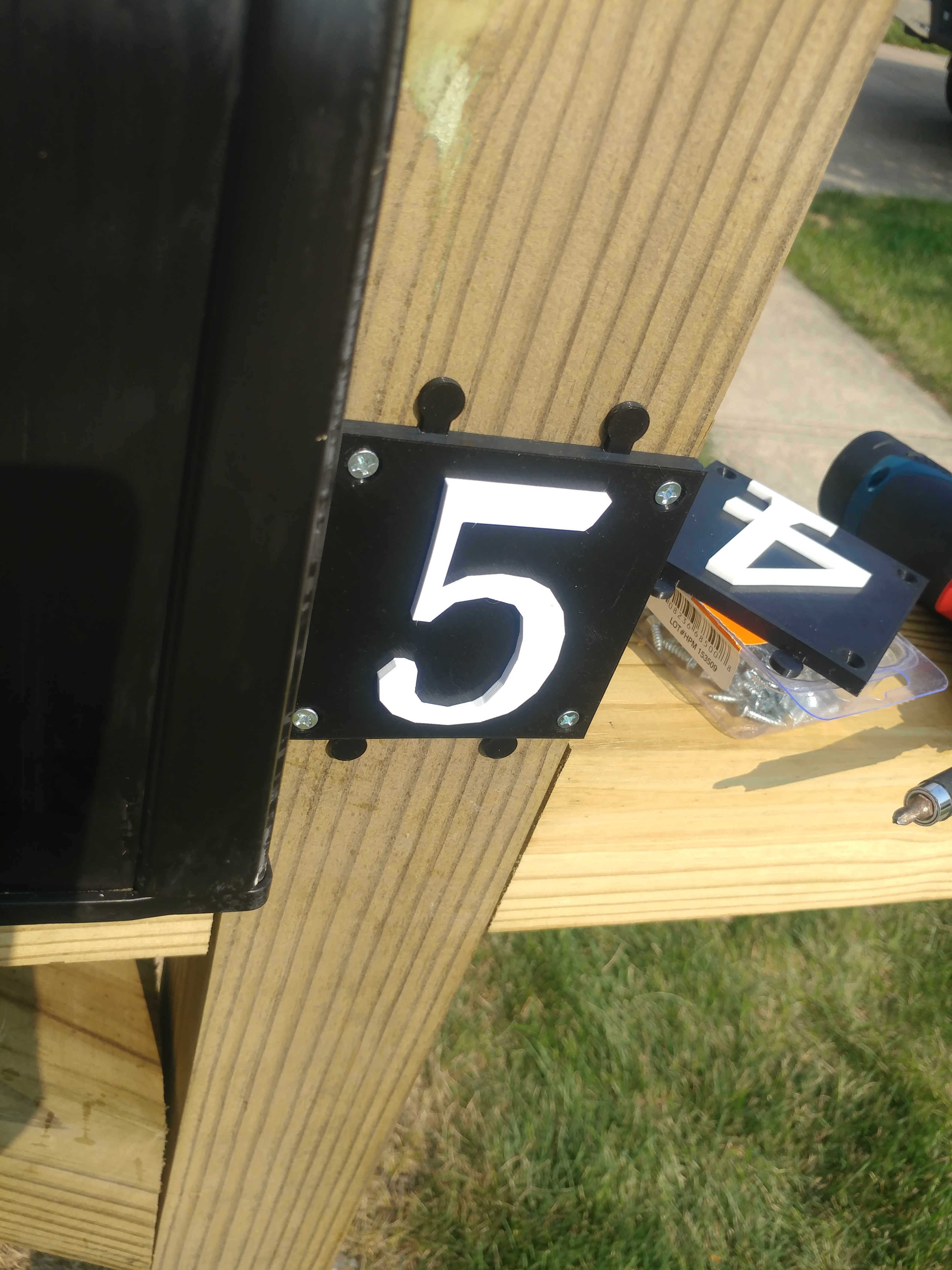 Miniatura 7 do modelo 3D Mailbox Numbers