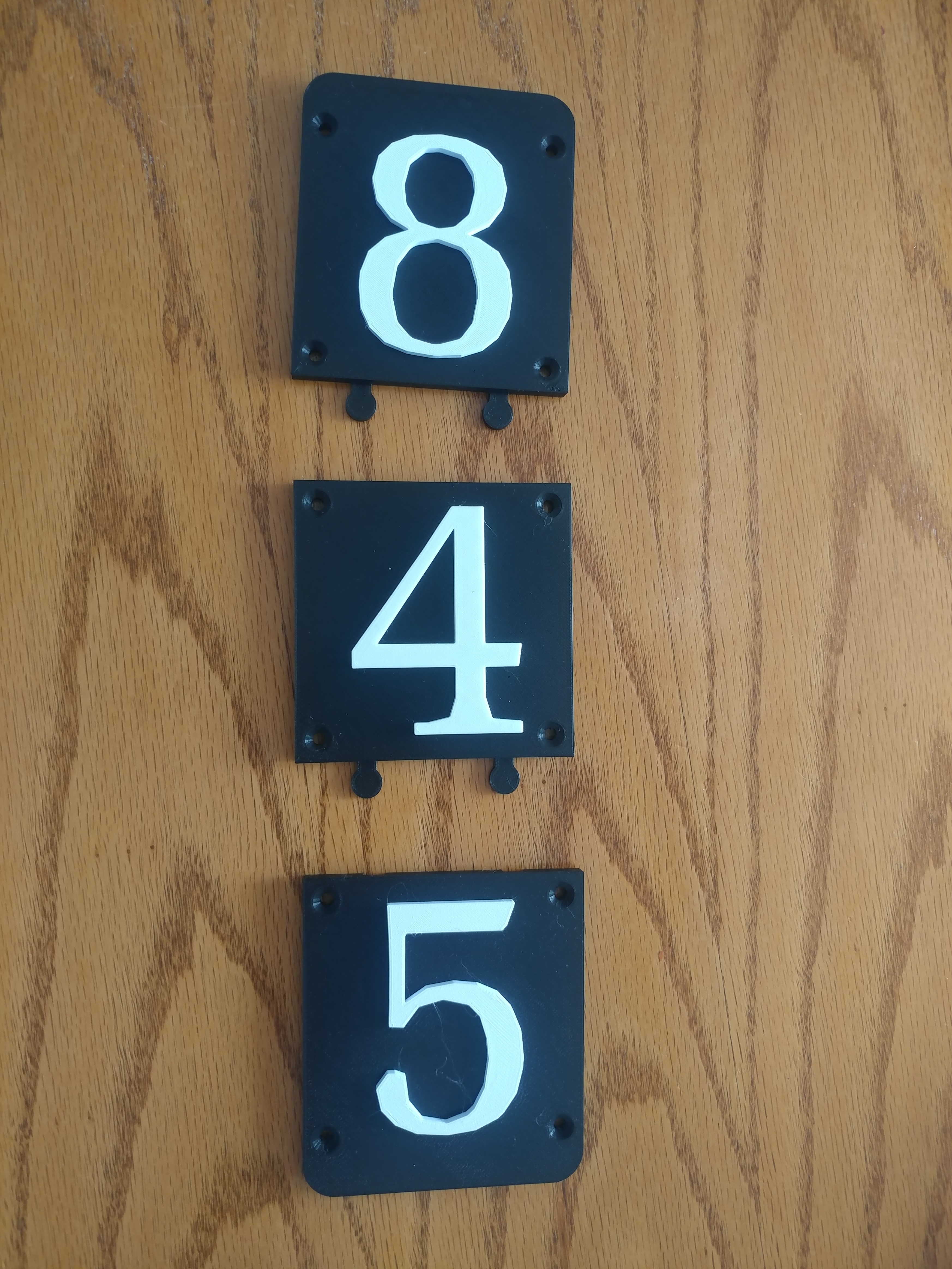 Miniatura 4 do modelo 3D Mailbox Numbers