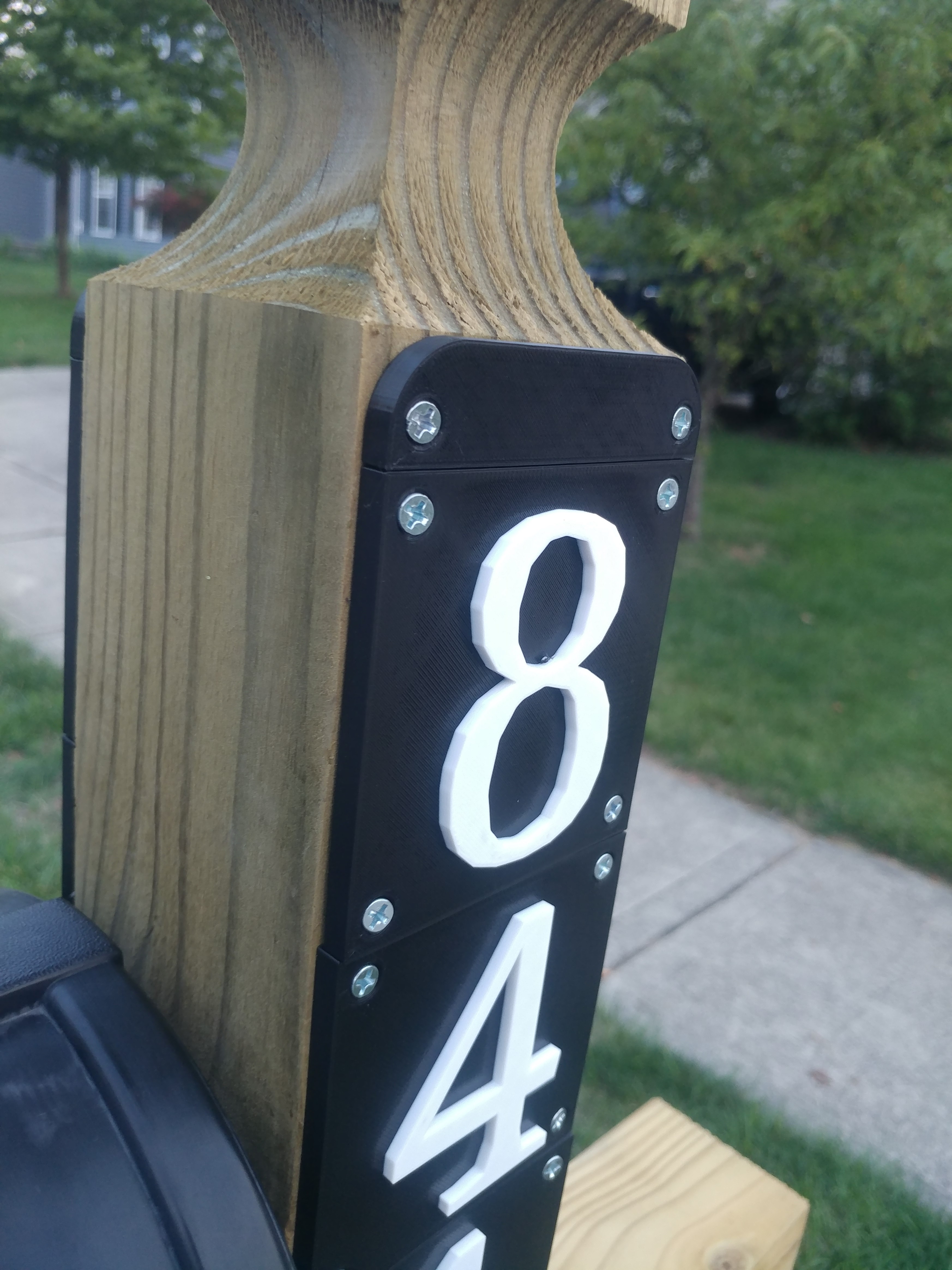 Miniatura 10 do modelo 3D Mailbox Numbers