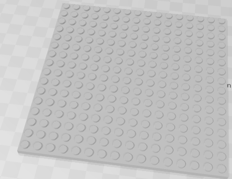Plate 16 x 16 with Underside Ribs