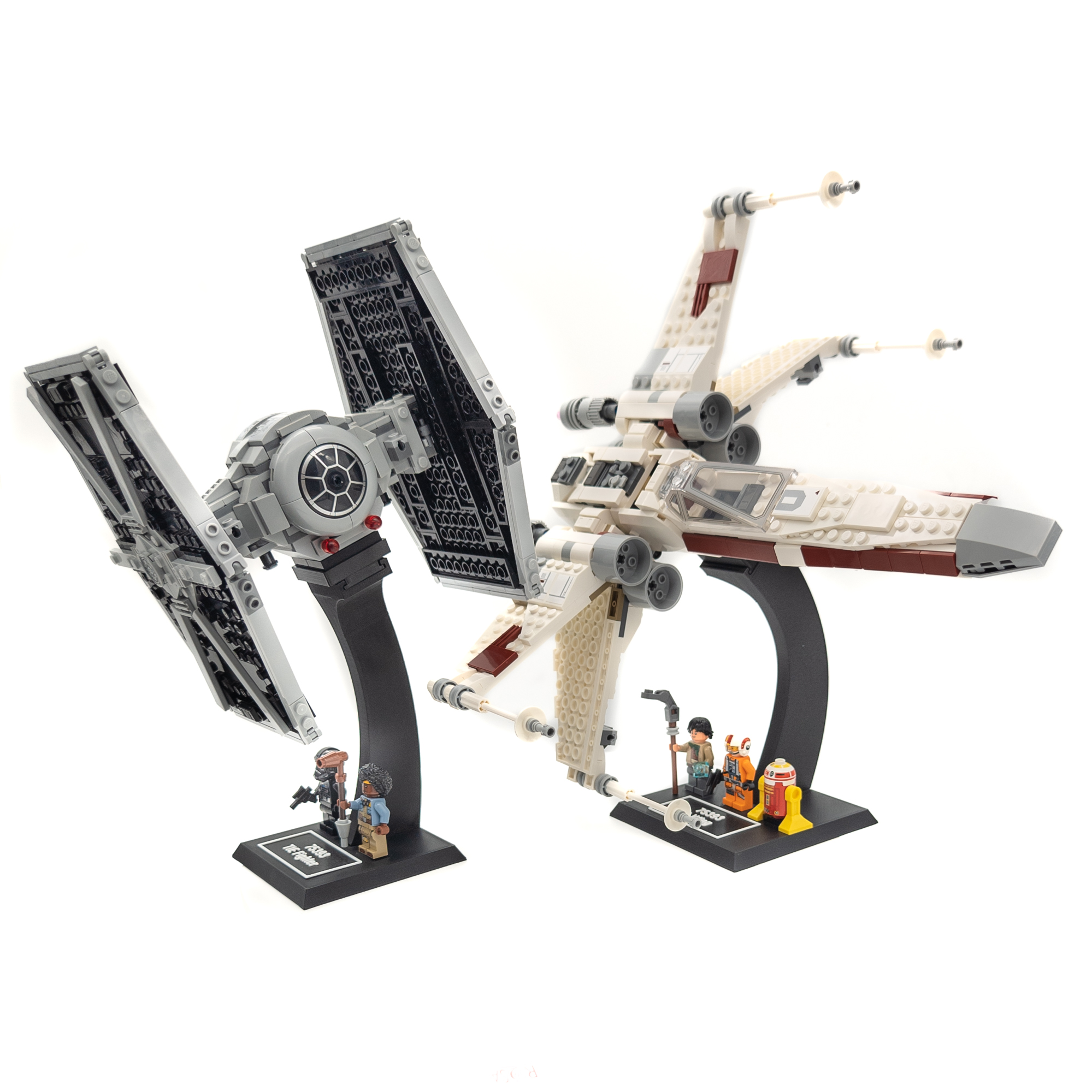 Display Stand for LEGO Star Wars 75393 TIE Fighter X Wing Mash up Rebuild The Galaxy by StawiamKlocki.pl Printables Store