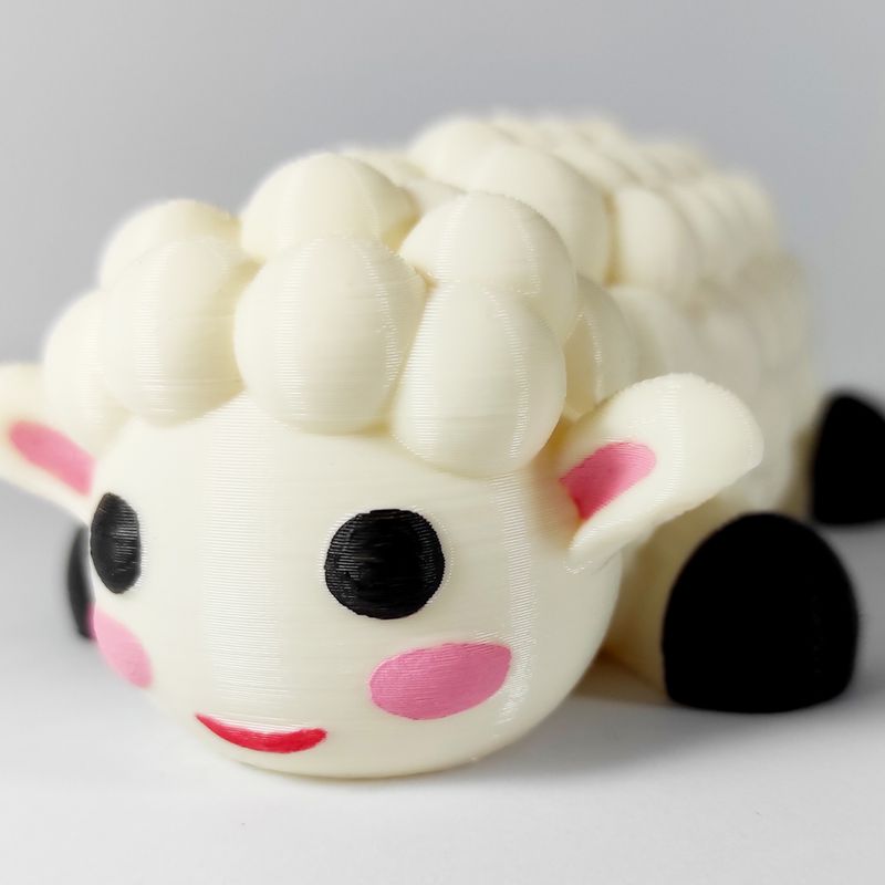 Sheep Cute Flexi - Articulated by PinkyWings | Download free STL model ...