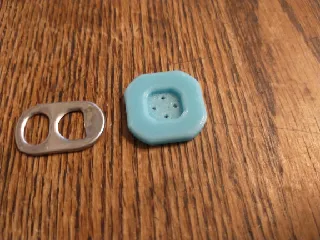 25mm Wide Ridge Rounded Square Button