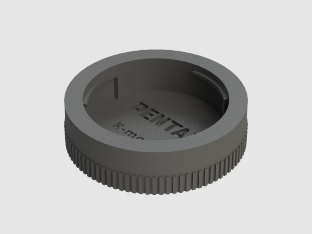 Rear lens cap for Pentax K-mount