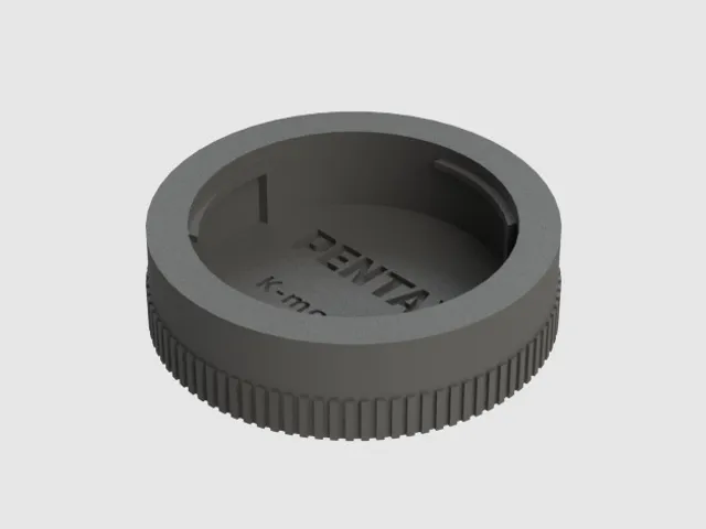 Rear lens cap for Pentax K-mount