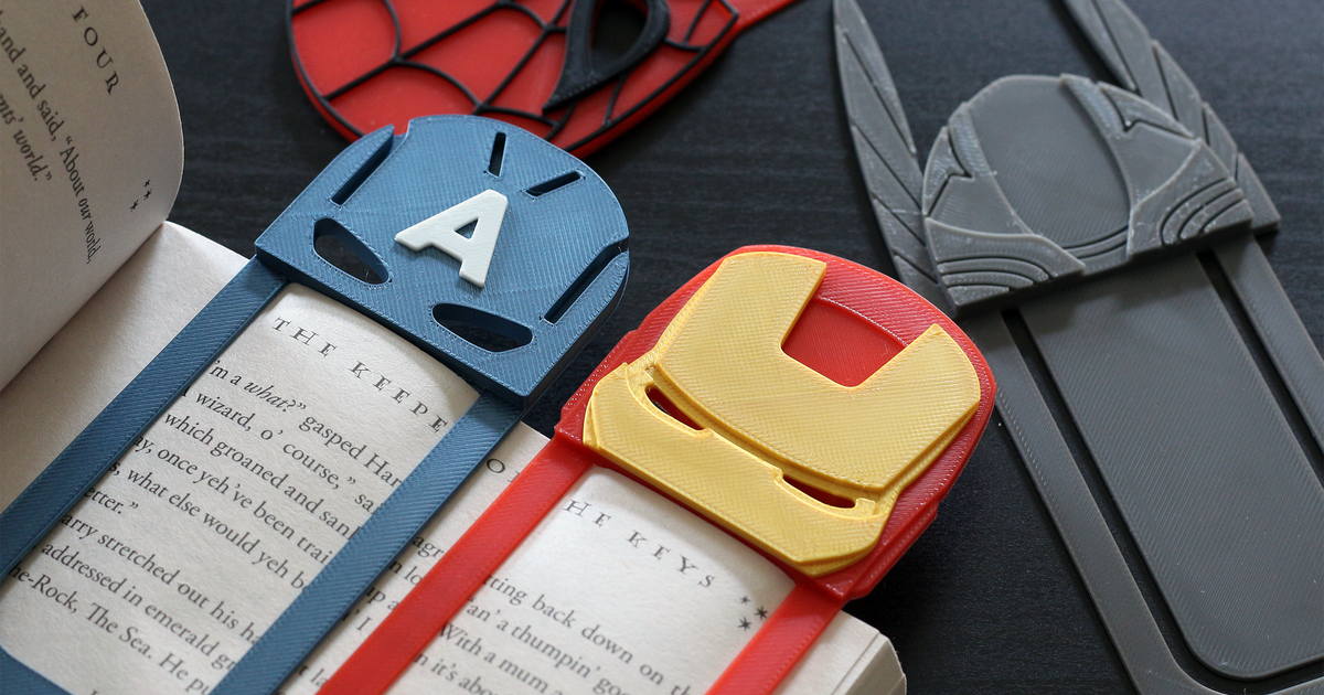 Avengers Bookmarks by AlexT | Download free STL model | Printables.com