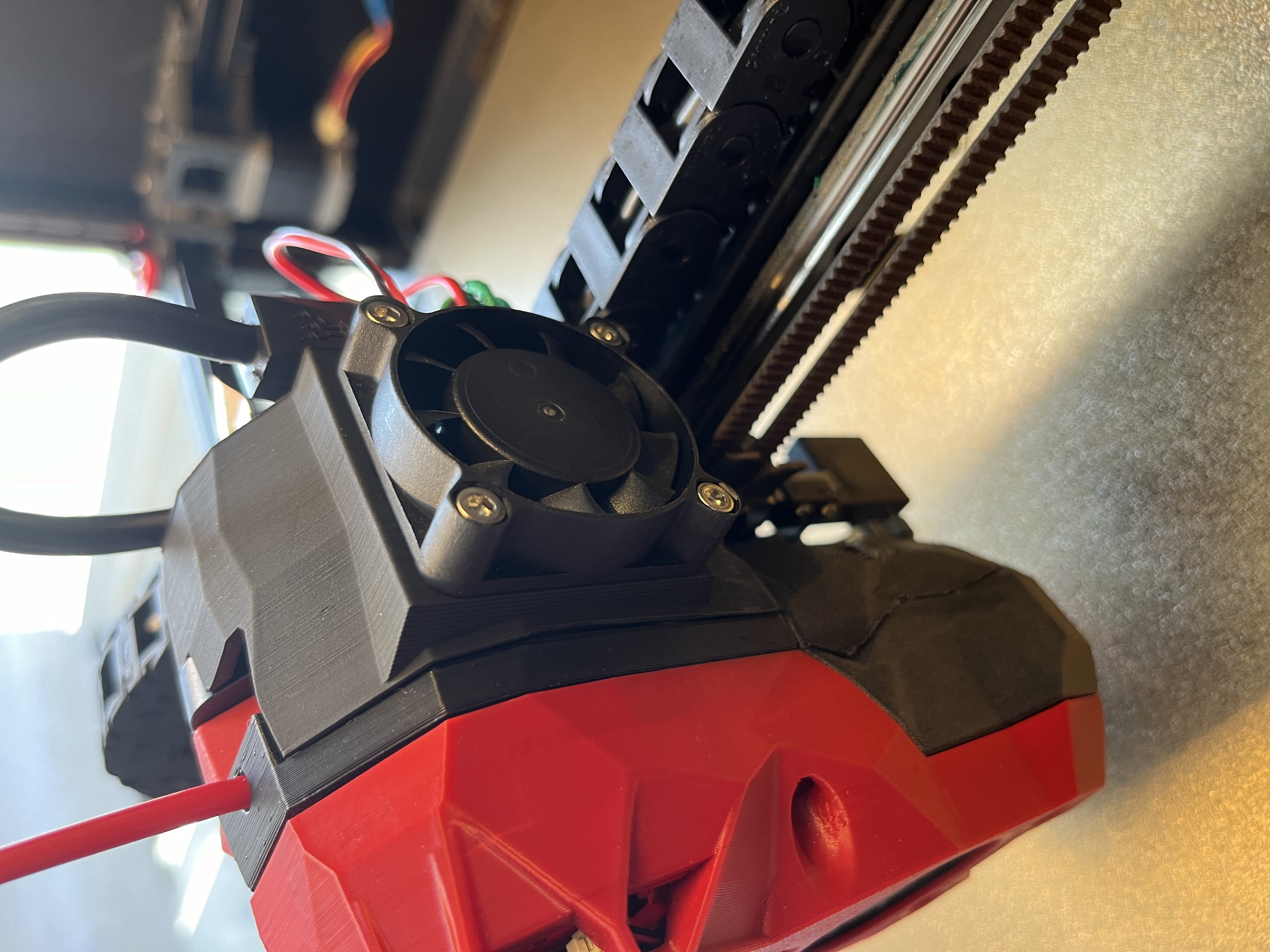 Voron 2.4 Stealthburner cable door with fan for btt ebb rp2040 canbus