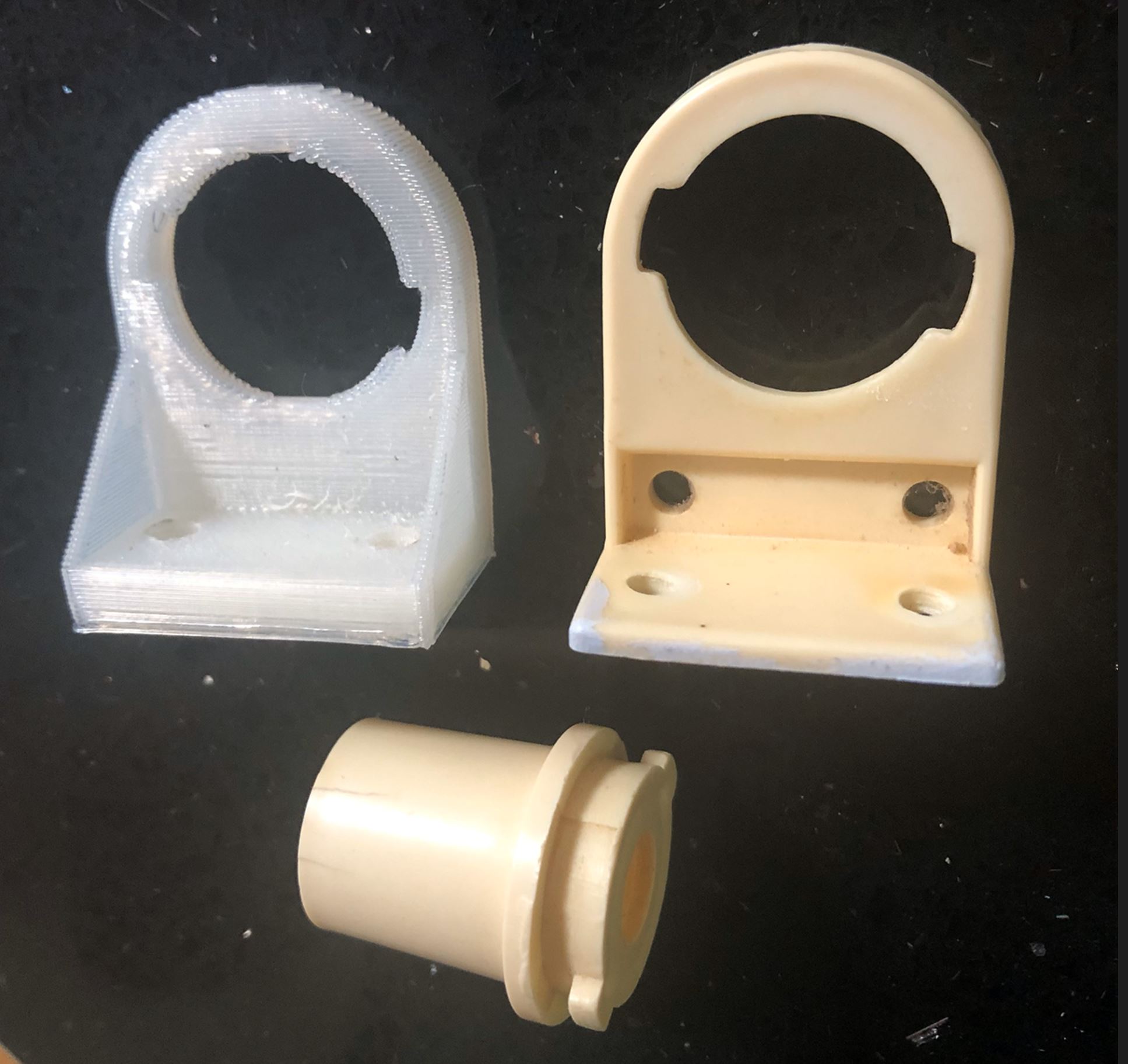 Replacement Net Curtain Rod Wall Bracket