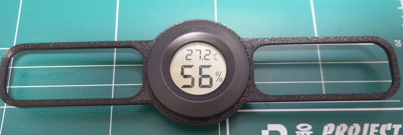Thermo-hygrometer holder by barra | Download free STL model ...