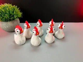 Cute Chicken by 3DPrintyi | Download free STL model | Printables.com