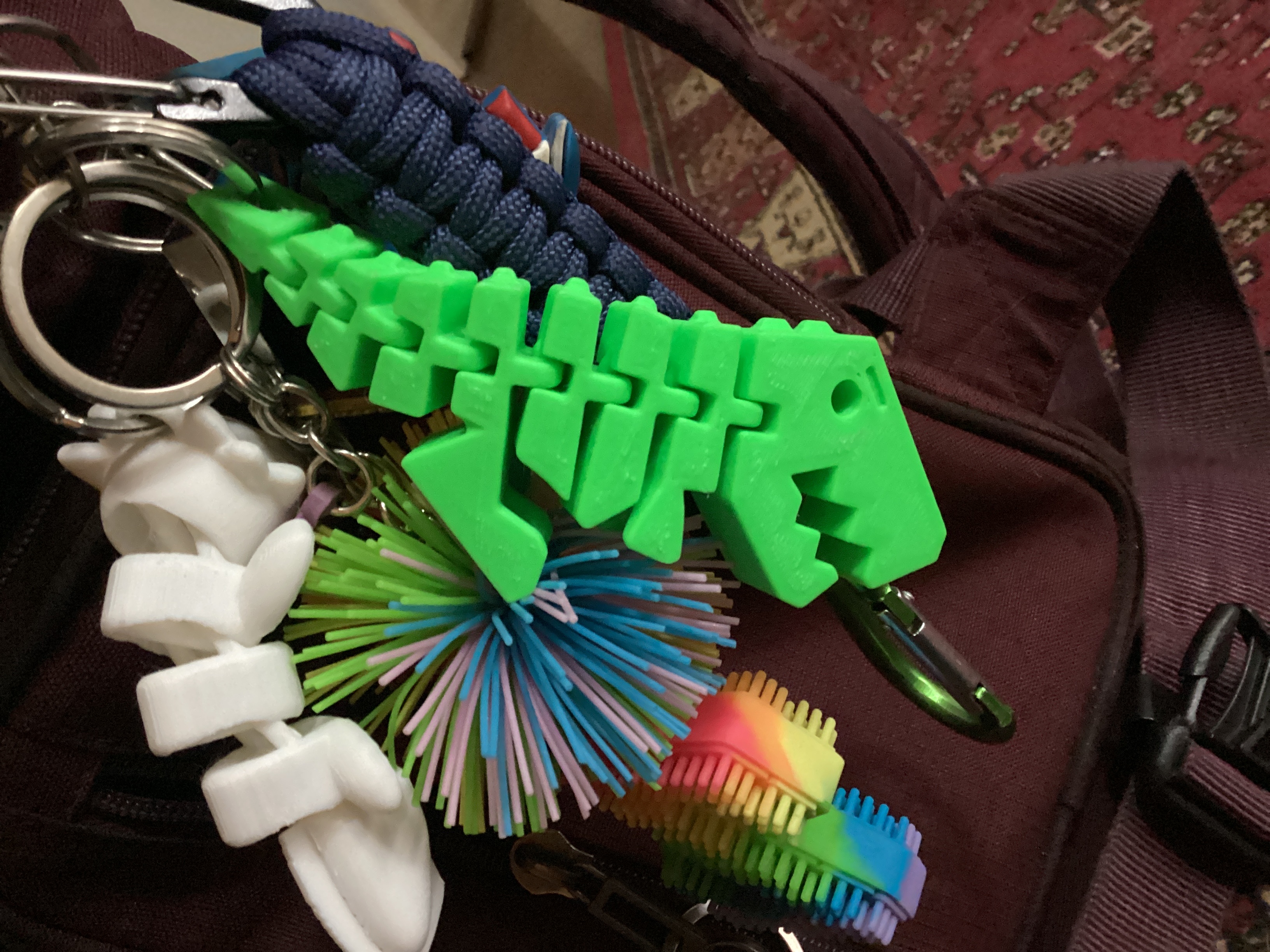 Flexi rex keychain