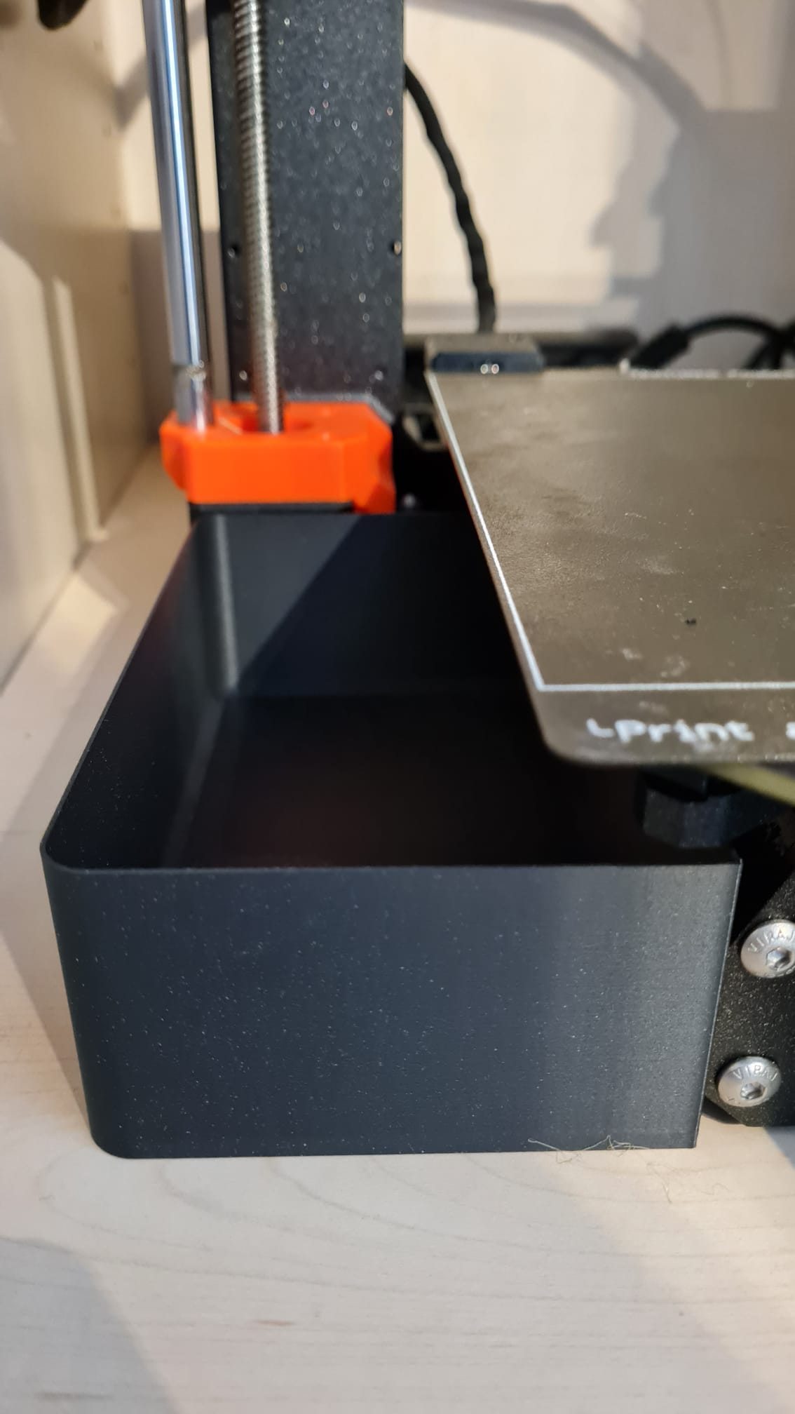 Materialoptimierter Abfallbehälter für Prusa MK4/MK4S (Wastebin) (40gr.)