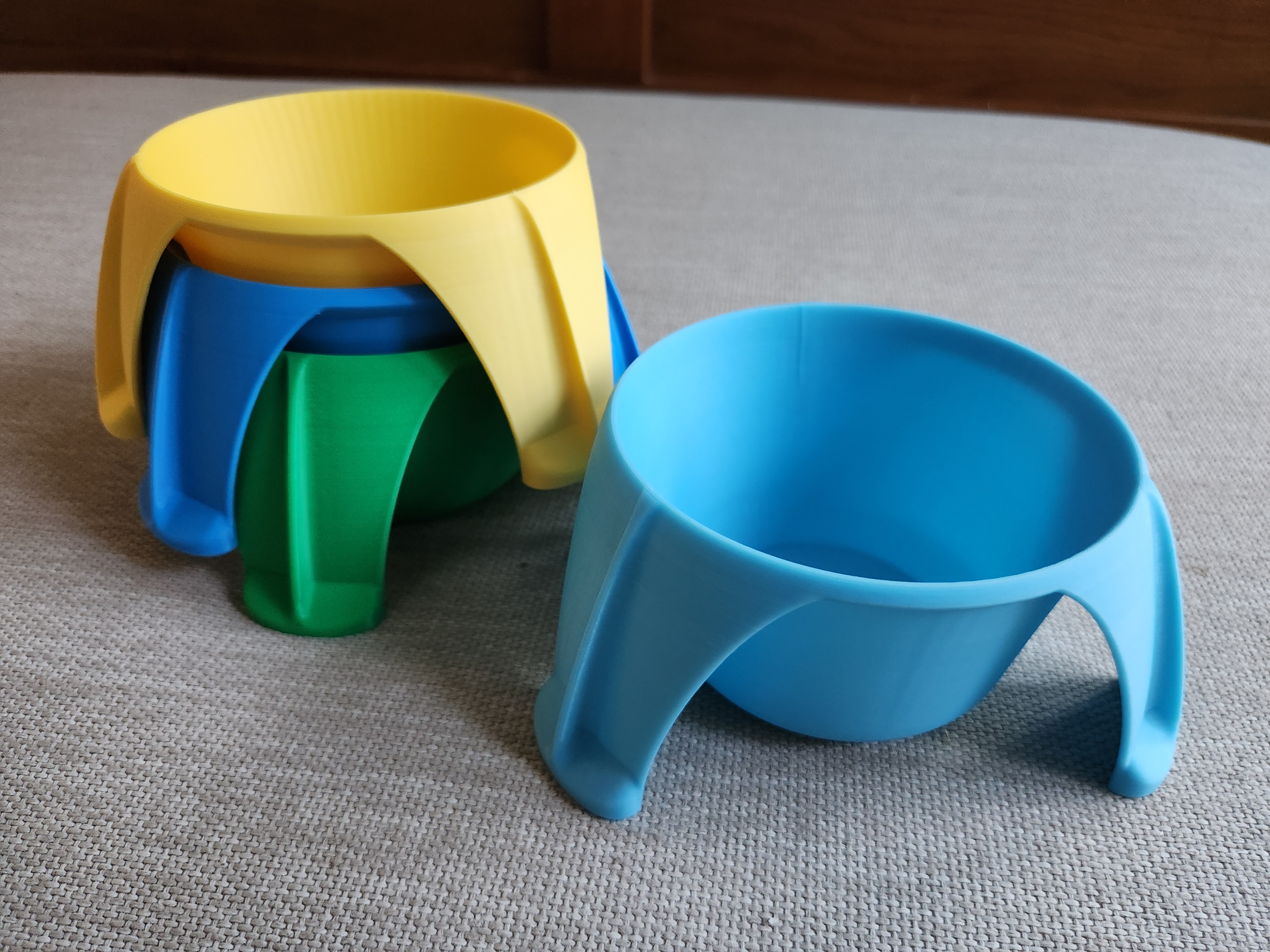 Miniatura 5 do modelo 3D Stackable Beach Cup Holder