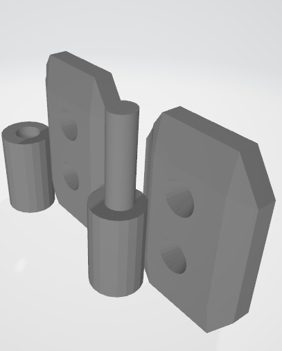 Miniatura 2 do modelo 3D small hinge V2