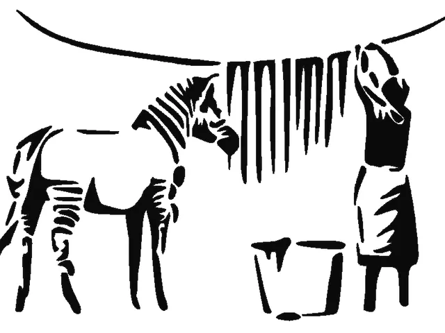 banksy Zebra getting washed