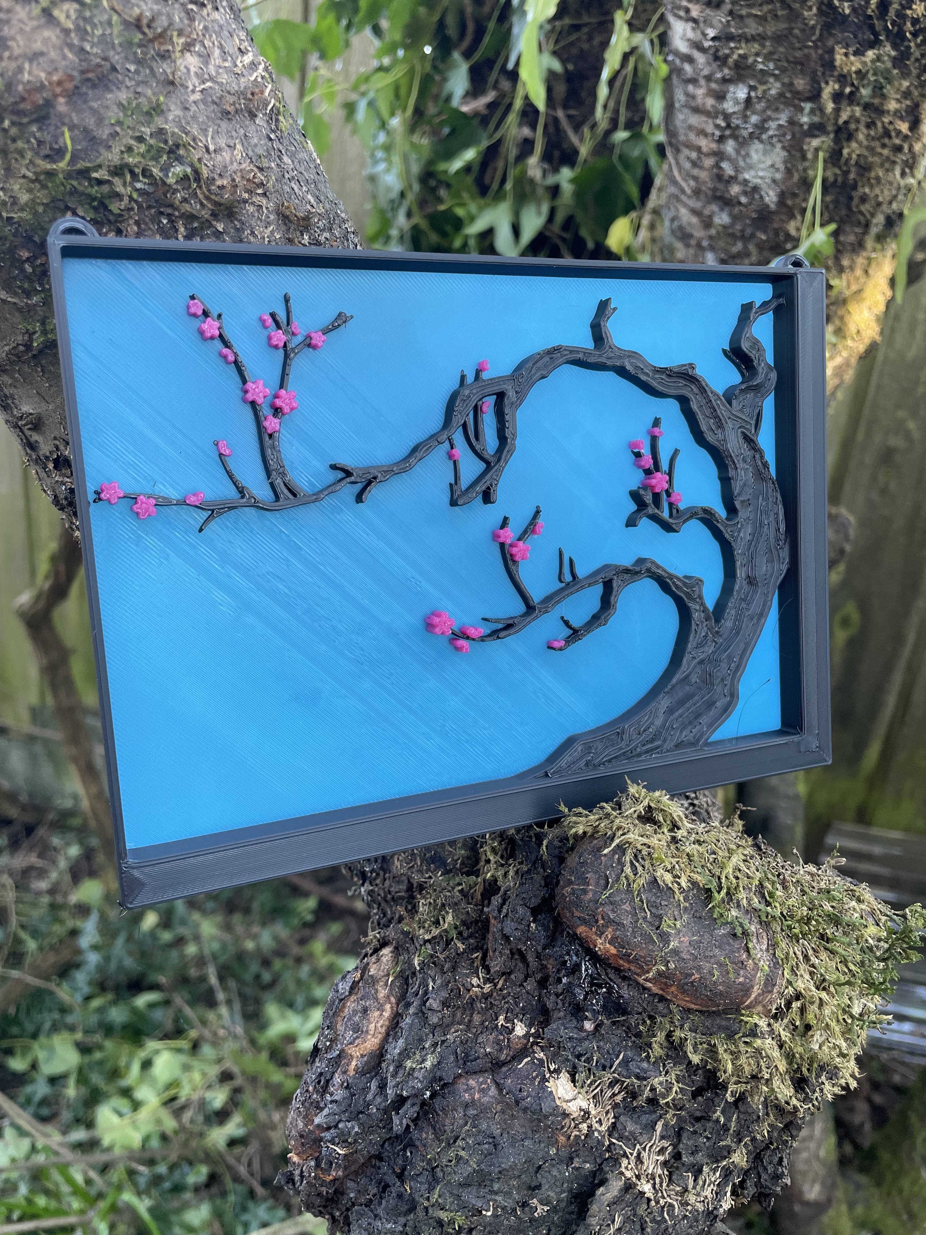 Japanese Cherry Tree Painting - Horizontal 3D model by Bethany Weeks