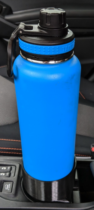 Subaru Crosstrek 2018+ / Impreza 2017+ cupholder adapter for 40oz Takeya water bottle
