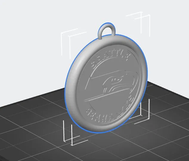 Seattle Seahawks Christmas Tree Ornament by R.A. West | Download free ...