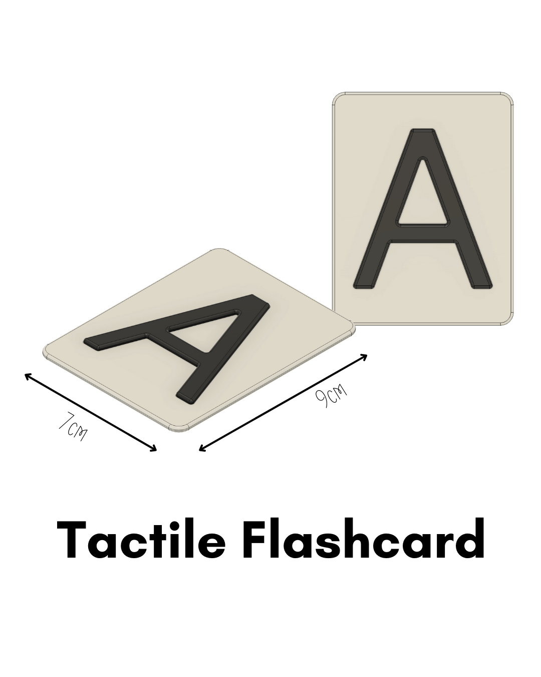 Tactile Flashcard - Letter A