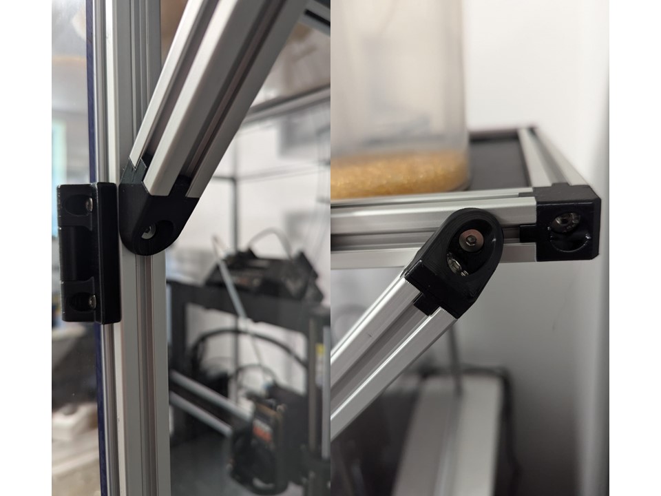 Aluminium profile corner angle bracket