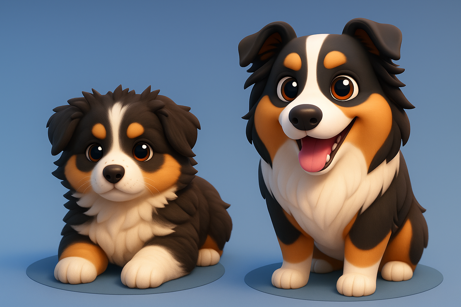 Australien Shepherd Puppy adult