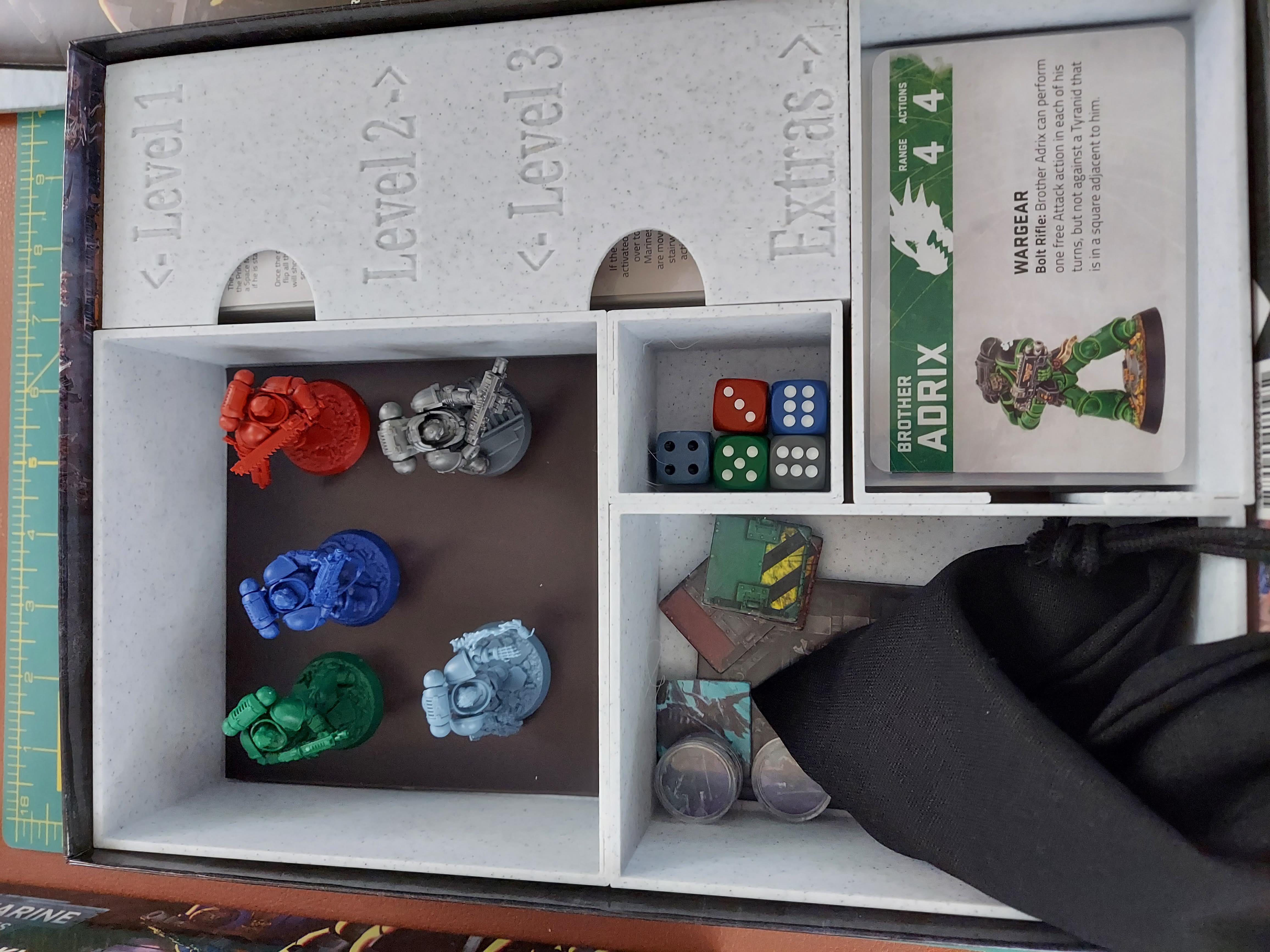 Storage Insert compatible with Space Marine Adventures: Tyranid Attack!