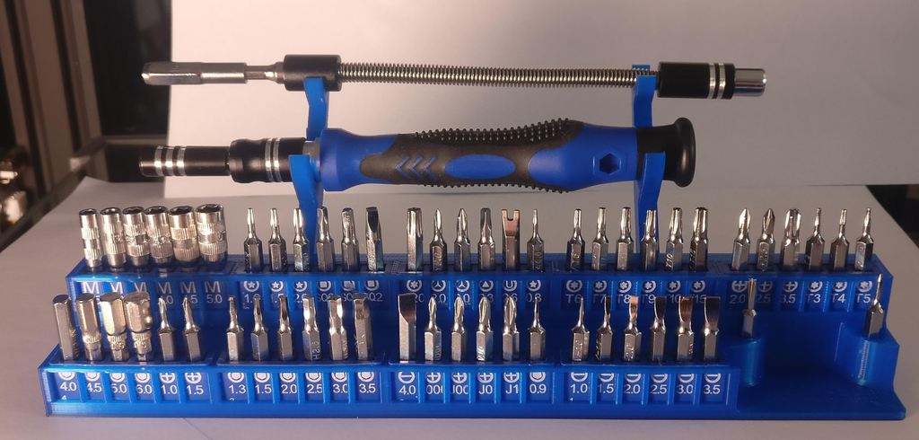 Screwdriver set desk holder