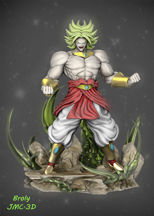 Broly DBZ by Mãos mágicas Da arte | Download free STL model ...