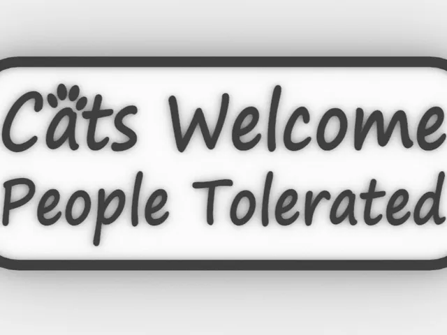 Cats Welcome Sign
