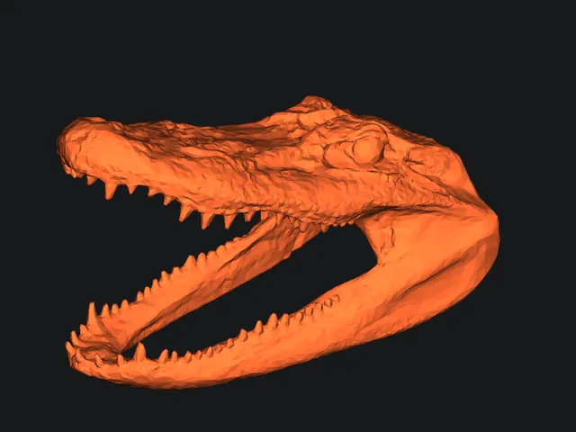 low poly Alligator Head desk ornament