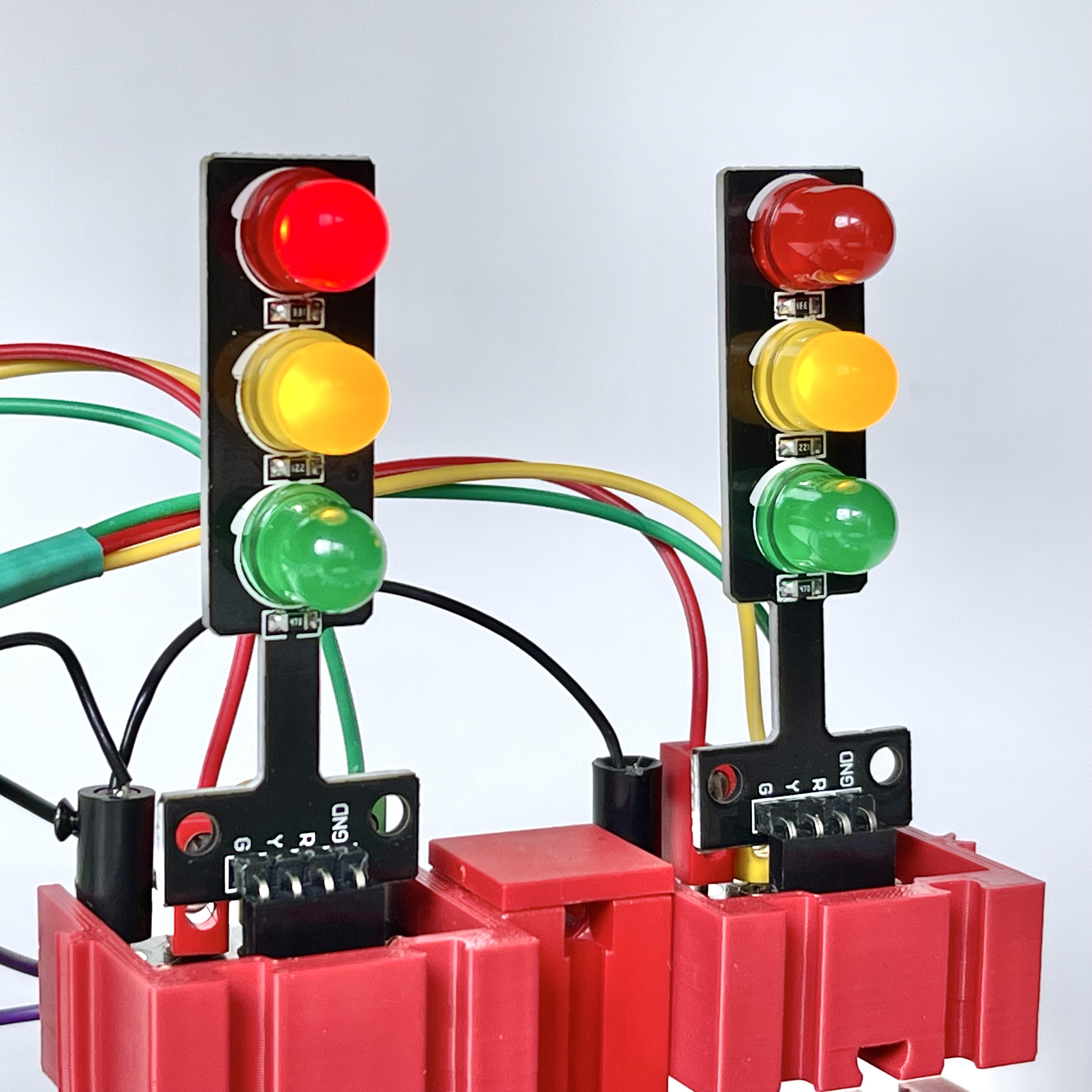 Base for mini LED traffic lights