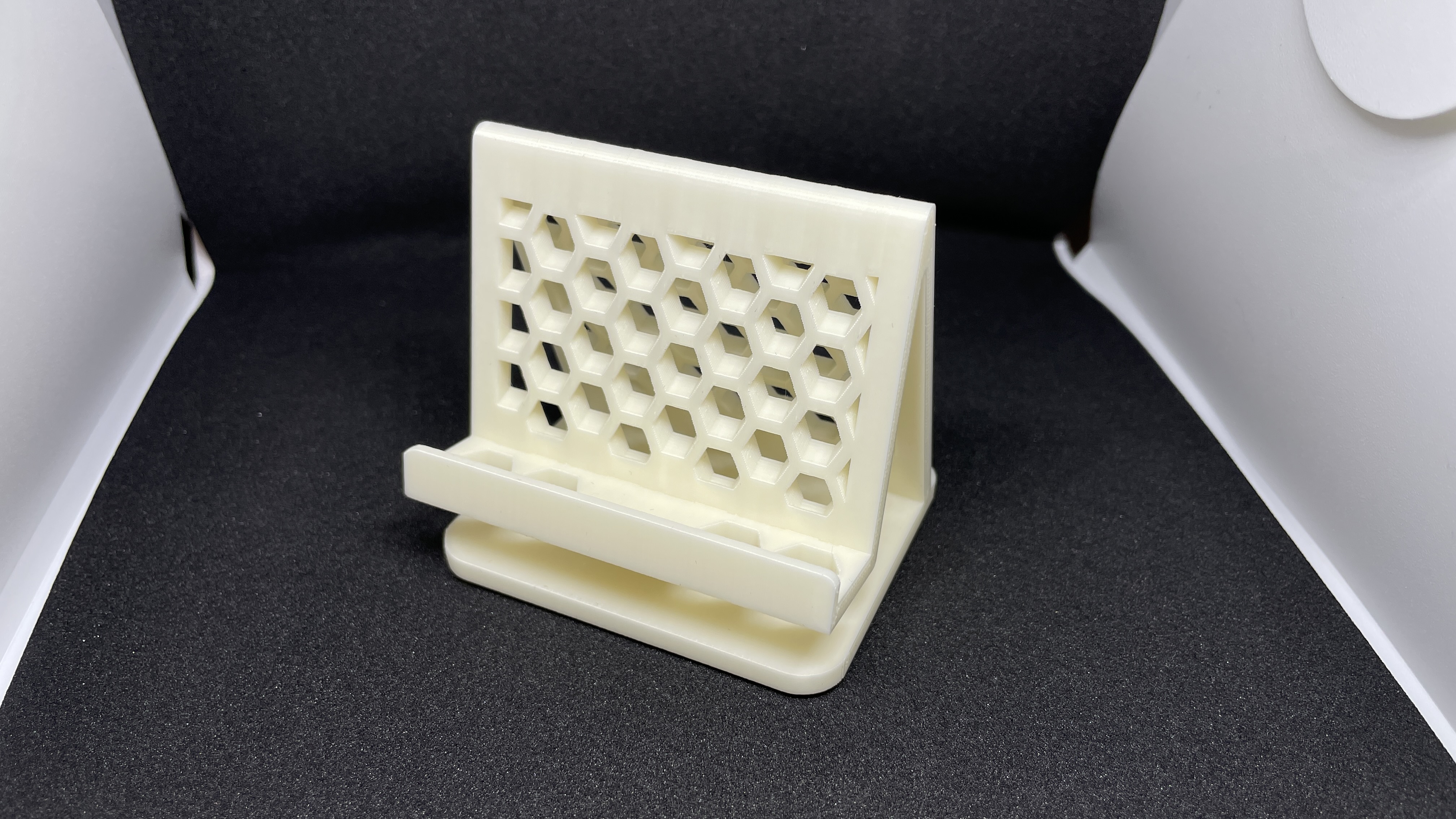 Introducing Our Mystifying Honeycomb Phone Stand