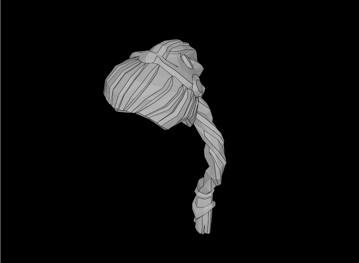 Lego Compatible (13198.dat) Minifig Hair Female Ponytail Long Braided with Hair Clips Pattern