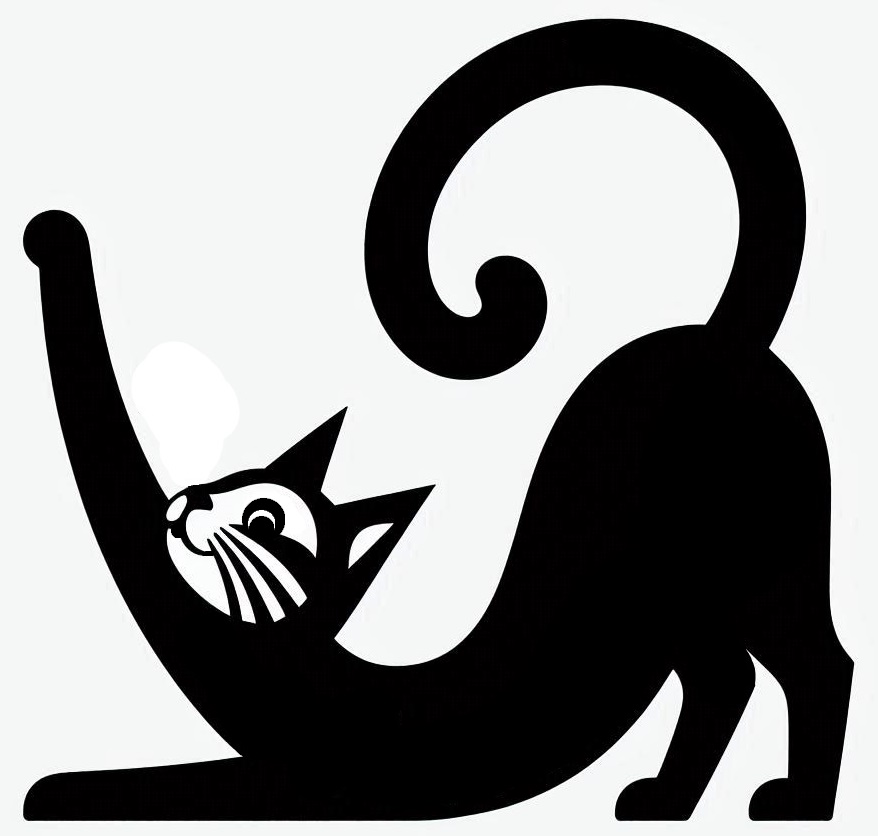 Cat stencil 1 by Nina Máčová | Download free STL model | Printables.com